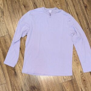 SKIMS Lavender Crew Neck Top